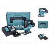 Makita DJV 184 RA1J Akku Pendelhub Stichsäge 18 V Brushless + 1x Akku 2,0 Ah + Ladegerät + Makpac