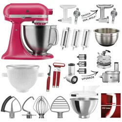 KitchenAid Küchenmaschine Artisan 5KSM195PS Mega-Sommer Set Hibiscus