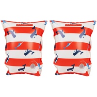 Swim Essentials Schwimmflugel, mit zwei Luftkammern und flache Innenseite, komfortabel, Rot Weiß