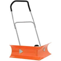 vidaXL Schneeschieber mit Teleskopgriff Orange