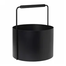 BLOMUS Kaminholzkorb Ashi 35 cm schwarz