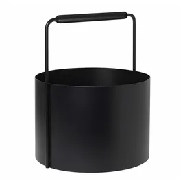 BLOMUS Kaminholzkorb Ashi 35 cm schwarz