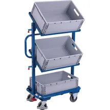 VARIOfit Eurokastenwagen Stahl 610 x 410 mm Enzianblau