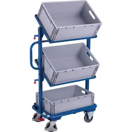 VARIOfit Eurokastenwagen Stahl 610 x 410 mm Enzianblau