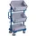 VARIOfit Eurokastenwagen Stahl 610 x 410 mm Enzianblau