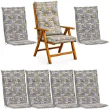 Buri Hochlehner Auflage 120 x 48 x 7 cm grau 6 St.