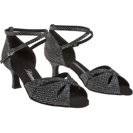 Diamant Damen Tanzschuhe, Damen Tanzschuhe Standard & Latein, Schwarz (schwarz-silber), 40 EU (6.5 UK)