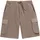 AUTHENTIC LE JOGGER "kurze Sweathose", Herren, Gr. L (52/54), N-Gr, braun (hellbraun), Sweatware, Obermaterial: 60% Baumwolle, 40% Polyester, unifarben, regular fit ca. Mitte Knie, Hosen Sweatshorts, Cargotaschen mit Webdetails, Topseller