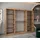 abiks möbel Schwebetürenschrank MONACO 250 x 200 x 62 cm Schwarz