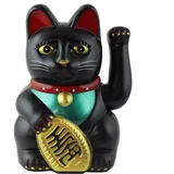 Freak Scene Superfreak Glückskatze - Maneki-Neko - Winkekatze - 15 cm - schwarz