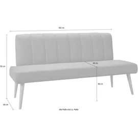 Exxpo - Sofa Fashion Sitzbank »Costa«, Frei im Raum stellbar, schwarz, Sitzbänke, 87602717-0 B/H/T: 182 cm x 92 cm x 68 cm,