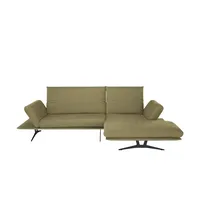 KOINOR Ecksofa aus Flachgewebe Francis ¦ grün ¦ Maße (cm): B: 284 H: 93 T: 159