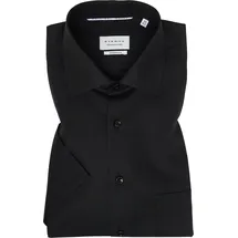 Eterna Kurzarmhemd Schwarz 39