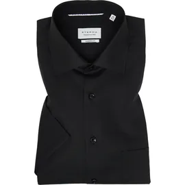 Eterna Kurzarmhemd Schwarz 39