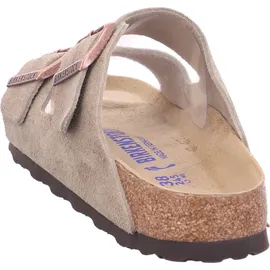 Birkenstock Arizona Weichbettung Veloursleder schmal taupe 36