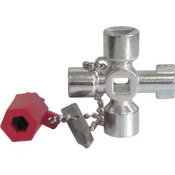 Schuebo Schaltschrankschlüssel Mini 9 Funktionen m.Bitadapter