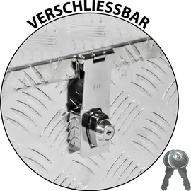 Trucky Deichselbox D120 89 x 36 x 42 cm Aluminium