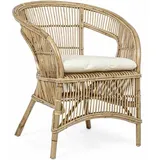 Sessel Consuelo aus Rattan, Natur