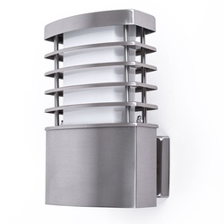 Außen Wand Lampe Garten Beleuchtung Terrassen Edelstahl Leuchte silber Wofi 4034.01.97.7000