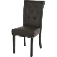 Mendler 2er-Set Esszimmerstuhl Chesterfield II, Stuhl Küchenstuhl, Nieten ~