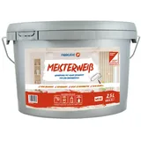 Farbklecks24 Meisterweiß (versch. Größen) Wandfarbe, weiss (2,5L), hohe Deckkraft