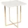 Zuiver B.V. Zuiver Beistelltisch Luigi quadratisch weiß gold Terrazzo 40 x 45 cm modern...