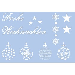 buttinette Schablone "Weihnachtsmotive", 29,5 x 20 cm