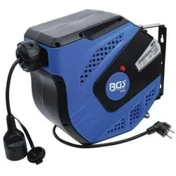 BGS Wand Kabeltrommel automatisch 25m Stromkabel 230Volt Strom Kabel 3.000W 3325