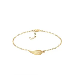Elli Flügel Schutzengel 925 Silber goldfarben Damen 
