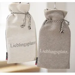 David Fussenegger Wärmflasche 'Lieblingsplatz' 2L 21 x 38 cm (Farbe: Rauch)