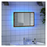 vidaXL Badspiegel mit LED-Leuchten Artisan-Eiche 60x8,5x38 cm