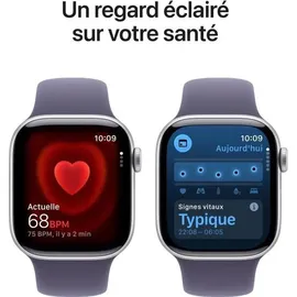 Apple Watch Series 11 GPS 42mm Silver Aluminium Sport Band purple fog M/L