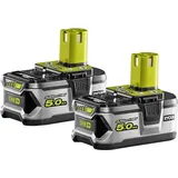 RYOBI 18 V ONE+ 5,0 Ah Lithium+ Akku-Set