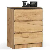 milord furniture Kommode K60 60 x 77 x 40 cm Schwarz