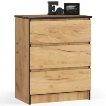 milord furniture Kommode K60 60 x 77 x 40 cm Schwarz