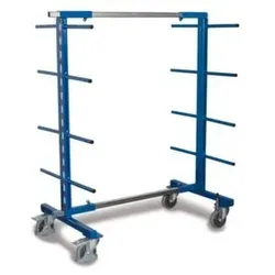 VARIOfit Spezialwagen, Tragl. 400kg, 16 Tragarme, HxLxB 1800x832x440mm, RAL5010