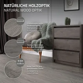 ML-Design PVC Bodenbelag Selbstklebende 91,5x15,3 cm Eiche Grau Holzoptik, rutschfest, wasserfest, Einfache Verlegung