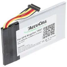 AccuCell AKKU 3.7V 3.800mAh 14.06Wh Li-Polymer N496 für GPS Magellan TRX7, 93 x 58,6 x 4,9mm
