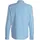John Devin Langarmhemd JOHN DEVIN "elastische Baumwollqualität", Herren, Gr. M (39/40), N-Gr, blau (hellblau), Web, Obermaterial: 97% Baumwolle, 3% Elasthan, unifarben, körpernah, Rundhals, 1-Knopf-Manschette, Hemden, für maximale Bewegungsfreiheit durch Stretch