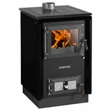 Justus Rustico-50 2.0 Stahl Schwarz/Abdeckplatte Emaille