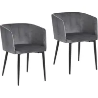 Hti-Living Stuhl Destin Velvet Grau