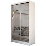 masseno Schwebetürenschrank FIORELLA 120 x 216 x 61 cm Weiß