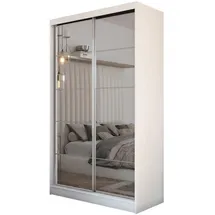 masseno Schwebetürenschrank FIORELLA 120 x 216 x 61 cm Weiß