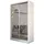 masseno Schwebetürenschrank FIORELLA 120 x 216 x 61 cm Weiß