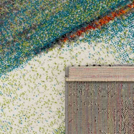 Paco Home Designer Teppich Modern Kurzflor Wohnzimmer Bunt Trendig Meliert Multicolour, Grösse:240x340 cm