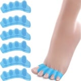 Zehenspreizer Silikon für Alle Zehen | 6X | Zehenspreizer Hallux Valgus Korrektur | Gel Zehentrenner für Bunion Korrektur | Korrektur für alle Zehen | Hammerzehen Korrektoren - Blau