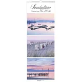 ALPHA EDITION GmbH & Co. KG Alpha Edition - Strandgeflüster – Momente am Meer 2026 XXL-Streifenkalender 25×69 cm, Wandkalender mit 3 maritimen Fotos pro Monat, hochwertiger Bildkalender Küsten & Strände