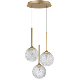 Nova Luce Mirano 1-flg. G9 30 cm gold transparent
