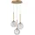 Nova Luce Mirano 1-flg. G9 30 cm gold transparent