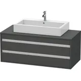 Duravit Waschtischunterschrank 2 Auszüge 120 x 49,6 x 40 cm Grau Matt
